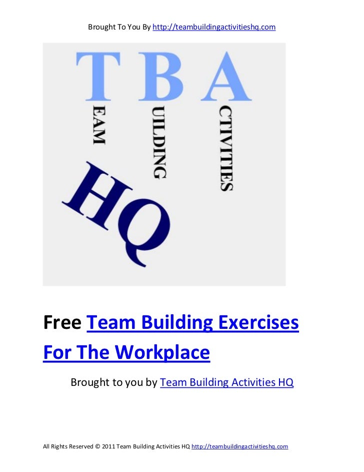 team building exercises free